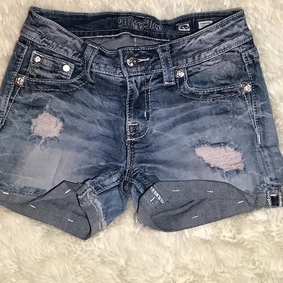 Miss me distress short shorts size 26 - Picture 1 of 5